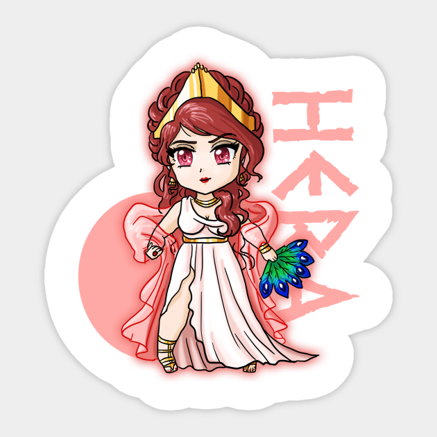 Hera Chibi Greek Gods Sticker Teepublic