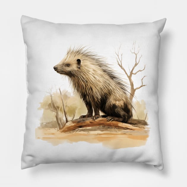 Porcupine Pillow by zooleisurelife