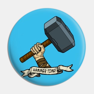 Thor Hammer Time Tattoo Pin