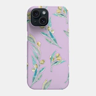 Olives pattern texture Phone Case