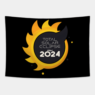 Solar Eclipse Logo, Total Solar Eclipse Sun Art Tapestry