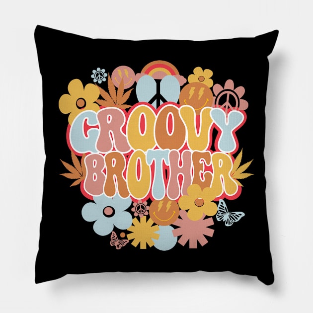 Groovy Brother Shirt, Hippie Brother Pillow by mcoshop