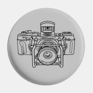 Fuji Camera, Camera Illustration, Fuji GX617, Photographer Pin