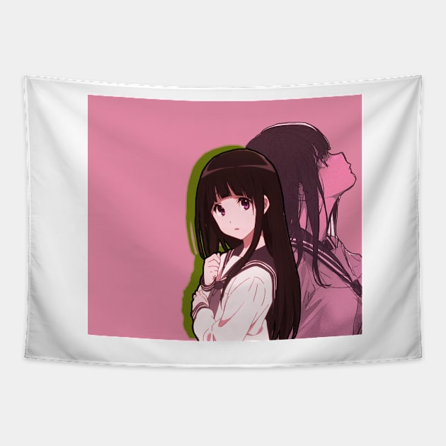 Chitanda Eru (HYOUKA) Tapestry by saturnswamp