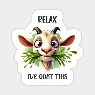 Relax I've Goat This Fun Playful Saying Magnet
