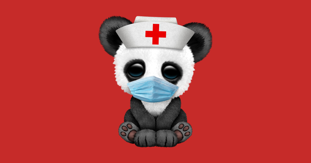 Baby Panda Bear Nurse - Nurse - Sticker | TeePublic