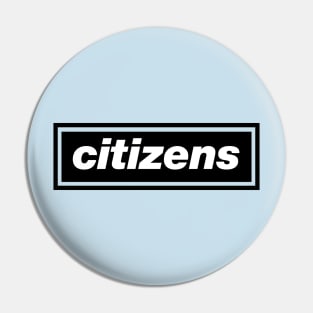 'Citizens' Oasis inspired design for Manchester City FC fans Pin