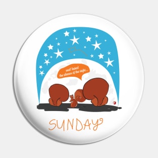 Happy Squirrel family – learn from the stars in cozy Sunday Pin