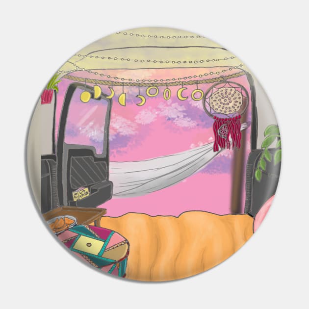 Camper Van Life - cloudy day Pin by Ethereal Designs