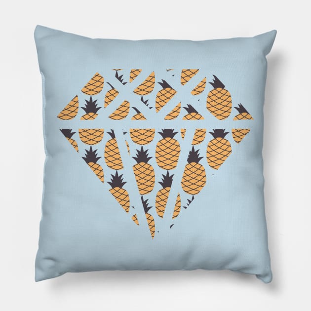 Pineapple Pattern Diamond Pillow by LittleMissy