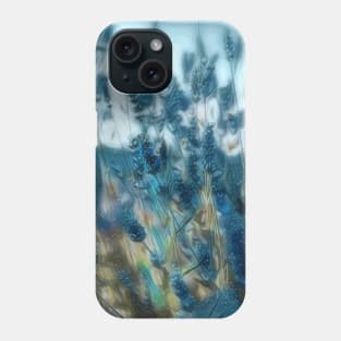 Flower nature wind aesthetic abstract colourful art painting blue freedom love romantic Phone Case