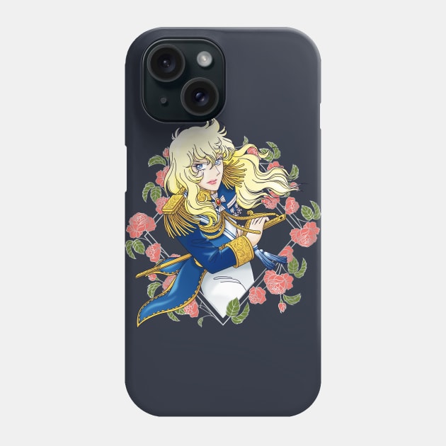 Oscar François de Jarjayes (2021 blue edit.) Phone Case by YueGraphicDesign