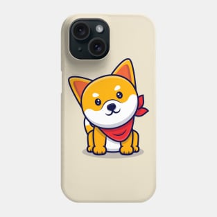 Cute shiba inu bee akita inu shibainu akitainu kawaii Phone Case