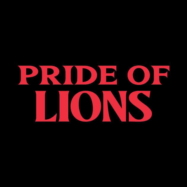 Pride of Lions Animal Collective Nouns by TV Dinners