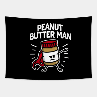 Peanut butter man (place on dark background) Tapestry