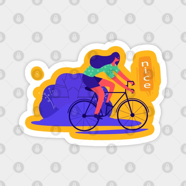 Driving bikes Magnet by hossamimam