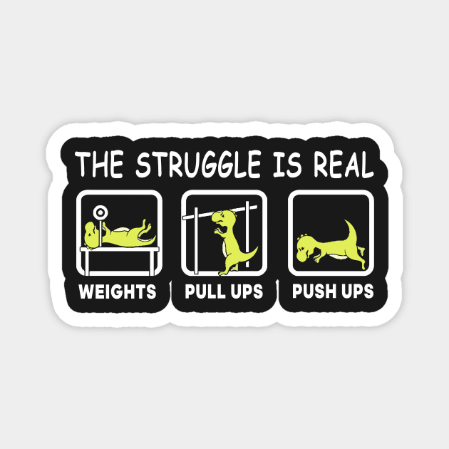 The struggle is real Magnet by TEEPHILIC