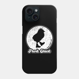 Punk Chick - Farm Girl - White - Distressed Phone Case