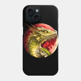 Dragon on Bloody Moon Phone Case