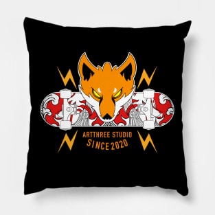 Mystic Fox Spirit on Wheels Pillow