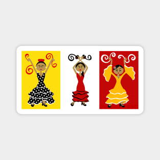 Flamenco Dancers Magnet