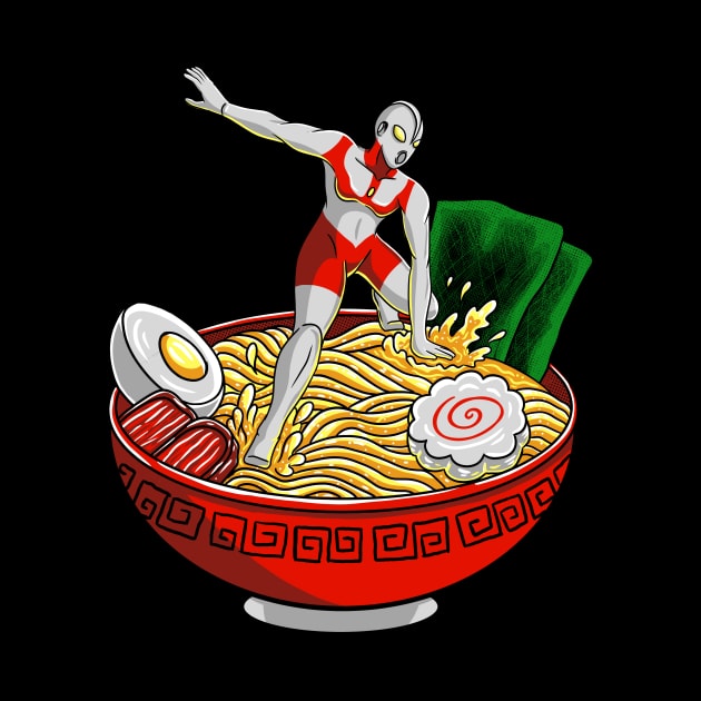 ultraman ramen by opoyostudio