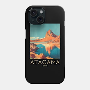 A Vintage Travel Illustration of Atacama Desert - Chile Phone Case