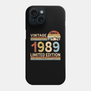 Vintage Since 1989 Limited Edition 34th Birthday Gift Vintage Men's Phone Case