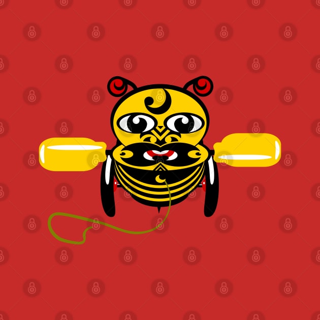 Hei Tiki Bee Toy by mailboxdisco