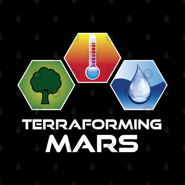 Terraforming Mars - Stacked Icons Color by BurkePhoto