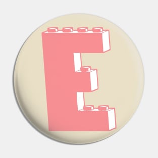 THE LETTER E, Customize My Minifig Pin