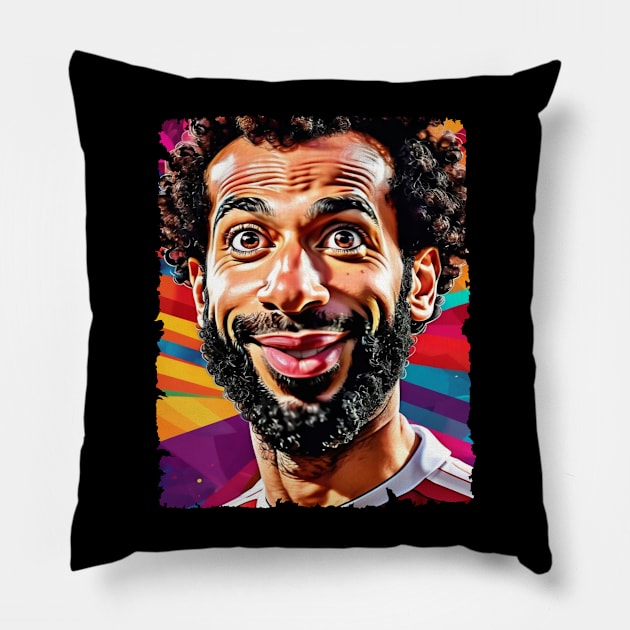 MOHAMED SALAH MERCH VTG Pillow by Melesz.Ink Tattoo