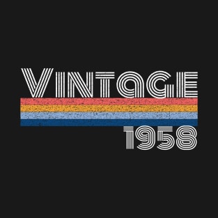 60th Birthday Born In 1958 Vintage Retro Classic T-Shirt