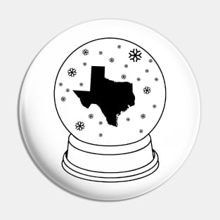 Texas in a Snowglobe Texas Winter 2021 Snovid Pin