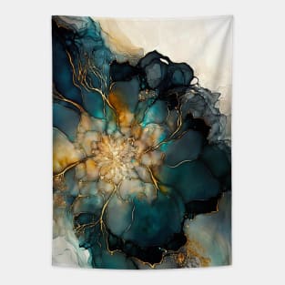 Ink Mandala - Abstract Alcohol Ink Resin Art Tapestry