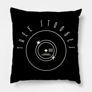 Three Stooges / Vinyl Records Style Pillow