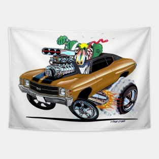 MONSTER MUSCLE 1971 Chevelle Gold Tapestry