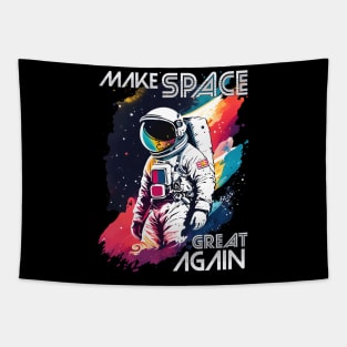 make space great again (cool astronaut pose) Tapestry