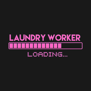 Laundry Worker Loading T-Shirt