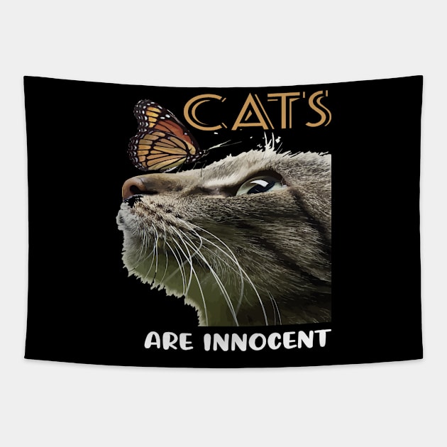 Cats are innocent Tapestry by Aprilgirls