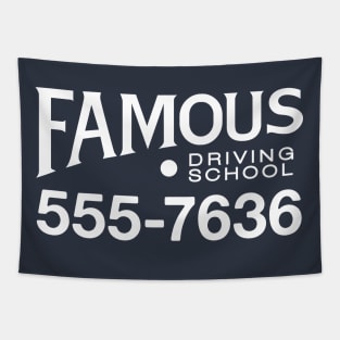 Famous Driving School - Herbie TV Series (White) Tapestry