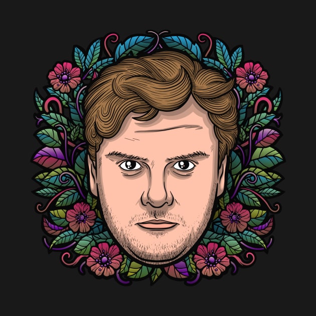 Tim Dillon (Flowered) by Baddest Shirt Co.