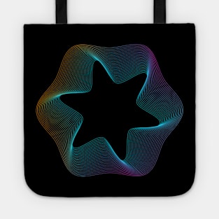 guilloche star Tote