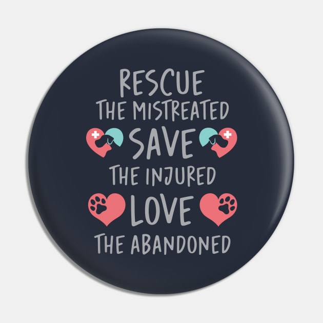 Pet Rescue Volunteers Pin by storyofluke