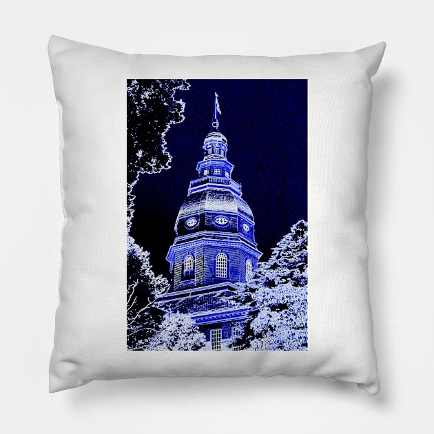 Maryland State House Pillow by thadz