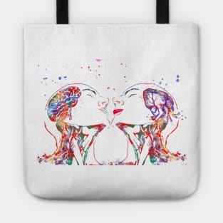 Love art, brain and heart Tote