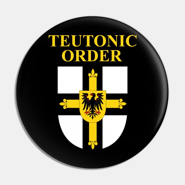 Teutonic Order European Knight Heraldry Pin by AgemaApparel