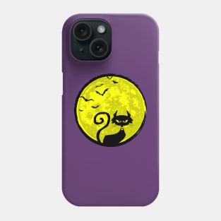 Full Moon Cat Phone Case