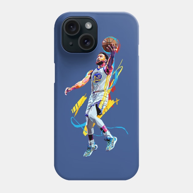 Stephen Curry lay up WPAP Phone Case by awangwidyatama