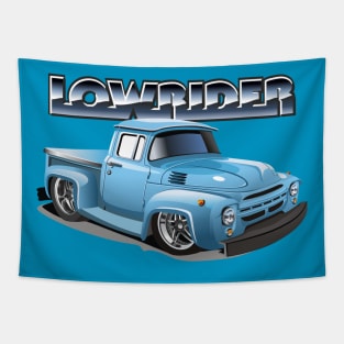 Cartoon lowrider pickup Tapestry